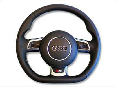 Audi A3 8P用 S3(8P)純正ステアリング シルバーステッチ