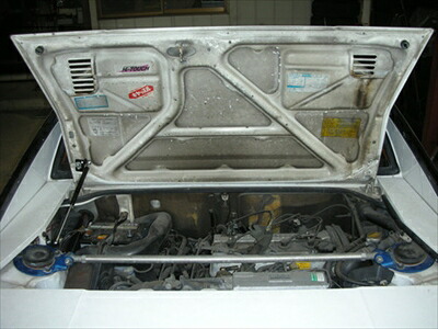 MR2 AW11 ボンネットダンパー エンジンルーム用 ブラックカーボン ※車検証必要｜Autostyle