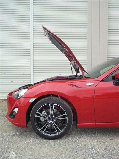 86 ZN6 ボンネットダンパー シルバーカーボン ※車検証必要