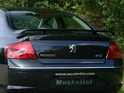 PEUGEOT 407 Sedan リアスポイラー 素地 塗装取付込