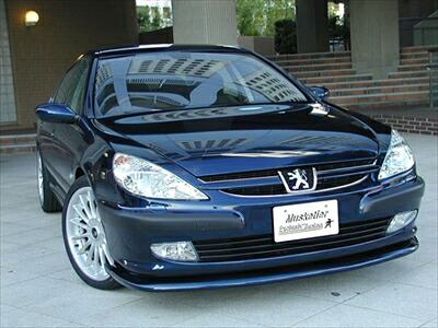 PEUGEOT 607 フロントスポイラー 素地 塗装取付込