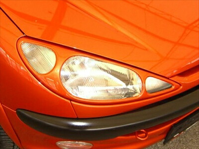 PEUGEOT 206 HB/CC/SW ヘッドランプカバー/ペイントタイプ 塗装済 取付込