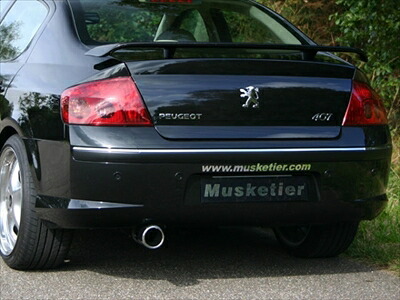 PEUGEOT 407 スポーツサイレンサー シングル StationWagon 3.0L エンド形状 114x86mm