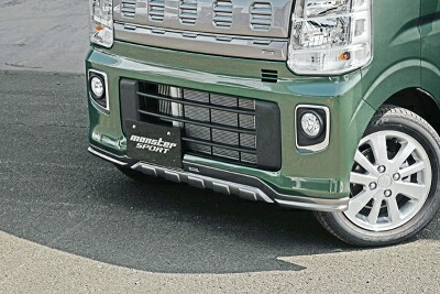 DS17W タウンボックス TOUGH フロントアンダーガーニッシュ メーカー塗装品 ガンメタ 取付込