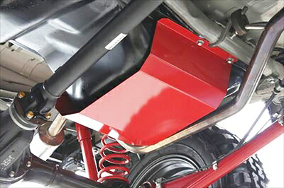JB23W ジムニー タンクガード ハイテン鋼 2mm レッド|Autostyle