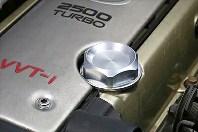 JZX110 マークII 1JZ/2JZ搭載車用 ワンタッチ式オイルフィラーキャップ シルバー｜Autostyle