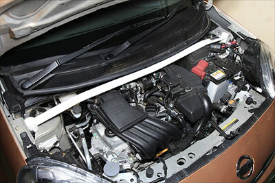 マーチ K13 フロント ストラットタワーバー タイプ1 スチール製