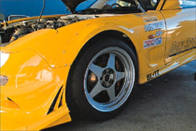 RX-7 FD3S Fオーバーフェンダー 塗装取付込