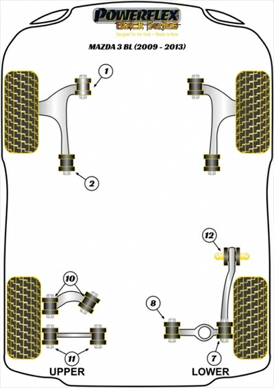 楽天市場】車検OK BL BK アクセラ アッパーアーム キャンバーアーム