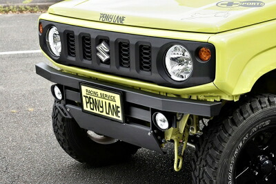 ジムニー JA11 フォグランプ スキッドガード 前後バンパーセット