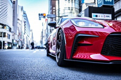 ZN8 GR86 AKEa MAX ORIDO STYLE フロントサイドフィン メーカー塗装済 マットブラック + 純正色｜Autostyle