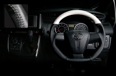 TOYOTA AU AURIS150後期 NZE150H/ZRE150H（2009年～） パールホワイトウッド／シルバ&minus;ステッチ｜Autostyle 27,385円