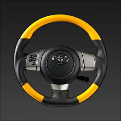 REAL/レアルステアリング FJ CRUISER GSJ15W(北米、国内仕様共に装着可) イエロー/イエローステッチ