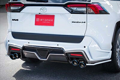 50系 RAV4 IRT GENIK リアハーフバンパースポイラー LEDレス Ver