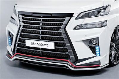ヴェルファイア 30系 前期 IRT GENIK フロントバンパースポイラー LED Ver フロントカメラ非装着車