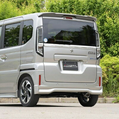 MH55S ワゴンR カスタム ハイブリッド ZT 2WD ターボ マフラーカッター MARVELOUS T1 チタニウムブラック テール|Autostyle