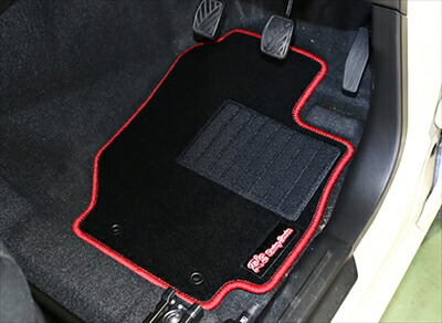 ジムニーJB64W RRP レーシングフロアーマット レッド フロント2枚 MT用