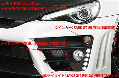 86 ZN6 GT1 PERFORMANCE AERO LEDデイランプキット(オプション)