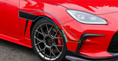 ZN8 GR86 GT1 フェンダーカナードSET メーカー塗装済 クリスタルブラックシリカ(D4S)|Autostyle