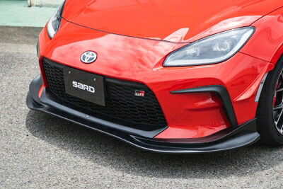 GR86 ZN8 GT1 フロントハーフスポイラー メーカー塗装品 艶消し黒 取付込