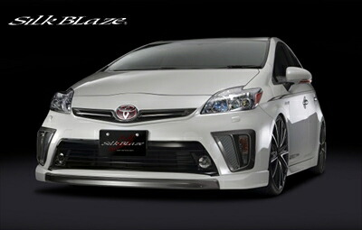 プリウス ZVW30 後期 セダンシリーズ FRONT LIP SPOILER 塗装済（パールメタリック） 取付込