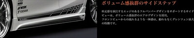 アクア NHP10 GLANZEN サイドステップ FRP製 塗装済み