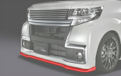 タントカスタム LA600S/LA610S 後期 Lynx フロントリップスポイラー Type-S 単色塗装/ブラックマイカメタリック X07