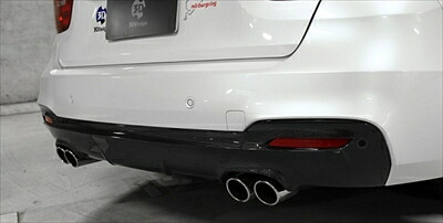 BMW F34 GT リアディフューザー デュアル4テール カーボン製 F34 M-Sport (320i/328i) 用
