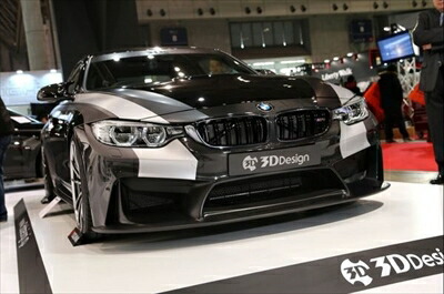 BMW M4 F82 フロントバンパースポイラー クリア塗装済み