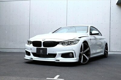 BMW 4Series F36 グランクーペ M-SPORT用 フロントリップスポイラー ウレタン製 アンダーフリッパー (カーボン製) 無し