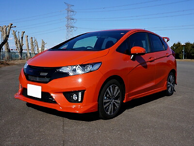 フィット GK RS 前期 フロントハーフスポイラー FRP製