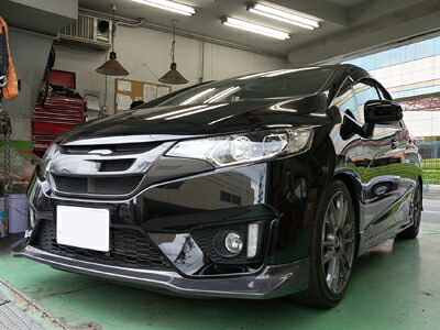 フィット GK RS 前期 フロントハーフスポイラー 綾織りカーボン製 55,770円
