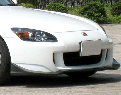 S2000 フロントハーフスポイラー カーボン クリア塗装済 取付込