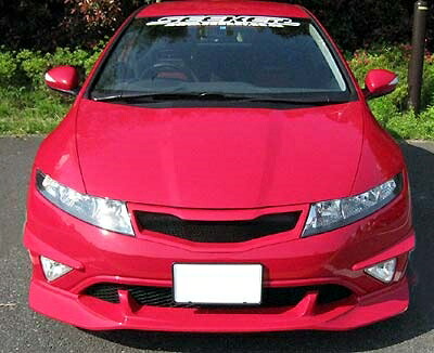 シビック FN2 TYPE-R EURO フロントハーフスポイラー FRP塗装済 取付込