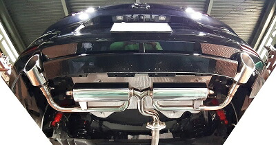 5BA-BPFP MAZDA3 FASTBACK AT用 PFSループサウンドマフラー テール:ステンレス100×75オーバル