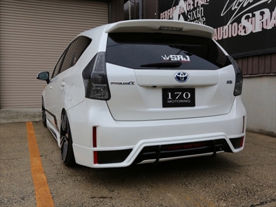 プリウスアルファ ZVW4# リアウイング ABS製 車用品