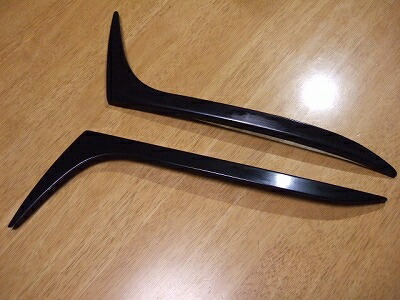 ランサーエボリューション V～VI アイライン Type3 FRP製 黒ゲルコート仕上げ