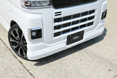S700V / S710V アトレー フロントアンダースポイラー メーカー塗装品 X07/ブラックメタリック 取付込｜Autostyle