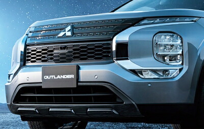 GN0W アウトランダー PHEV 2021- Black Edition フロントスキッドプレート (グロスブラック)|Autostyle