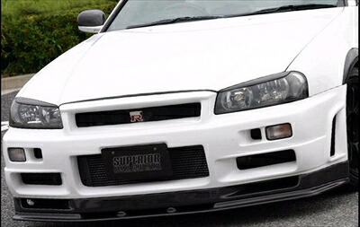 スカイライン GT-R BNR34 カーボンフロントリップスポイラー 「長納期商品」 クリア塗装済み|Autostyle