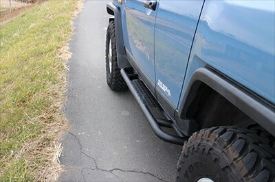 楽天市場】07-18 FJクルーザー チューブサイドステップ ブラック