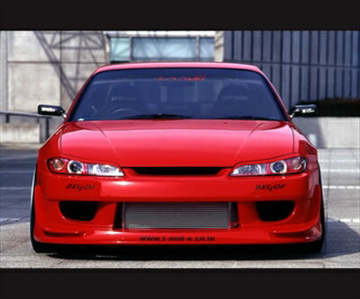 S15 シルビア ベルテックス Lang フロントバンパー 割れ有　手渡し限定 S15 シルビア ベルテックス Lang フロントバンパー 割れ有