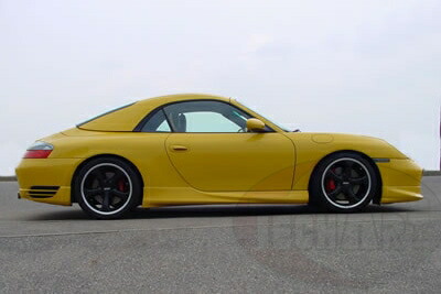 Porsche 996 サイドスカート 塗装取付込