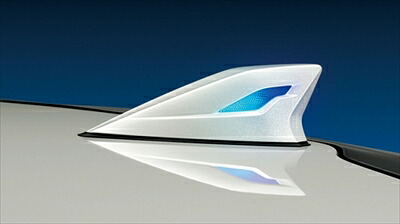 プリウスPHV 52系専用（2017/2～2019/5） A/Aプレミアム LEDトップノットアンテナ ABS製 素地｜Autostyle