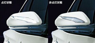プリウス 50系 後期 LEDミラーカバー 素地 塗装済み｜Autostyle