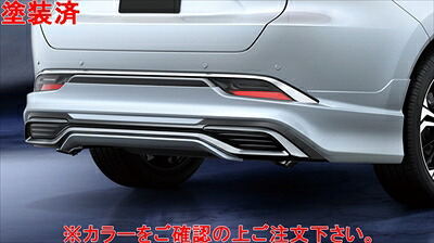 ハリアー/ハイブリッド 80系 AVANT EMOTIONAL STYLE リヤスタイリングキット 塗装済み ホワイトパールクリスタルシャイン
