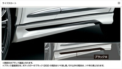 ハリアー 60/65 モデリスタ Ver.2 サイドスカート 塗装済 ブラック (202) 取付込 45,210円