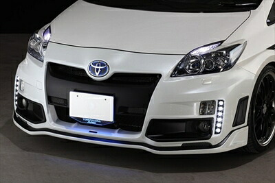 プリウス 30系 前期 RR-GT フロントバンパー LEDスポット付 ウォッシャー穴有り|Autostyle