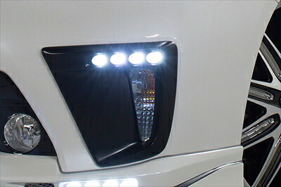 プリウス 30系 後期 RR フロントダクトカバー LEDスポット無 FRP製 塗装済