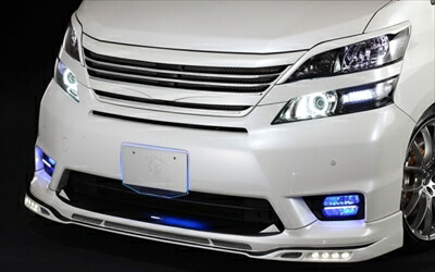 ヴェルファイア 20系 前期 Zグレード PREMIUM Edition フロントスポイラー LEDスポットなし 素地